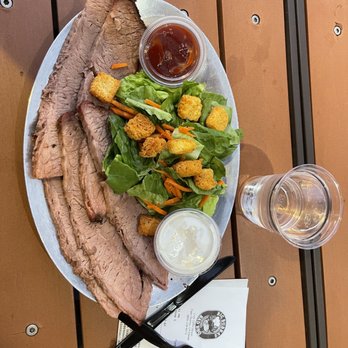 Bubba's SmokeHouse & Spirits - Brisket with side salad - Barbeque Near Me - Paso Robles, California