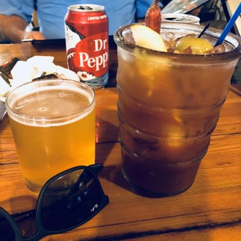 The Pickled Gill - a drink and a can of dr pepper - Bars Near Me - Ladysmith, Wisconsin