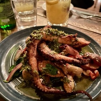 Under the Moon Cafe - Octopus entree - Tapas/Small Plates Near Me - Lambertville, New Jersey Under the Moon Cafe - Octopus entree - Tapas/Small Plates Near Me - Lambertville, New Jersey