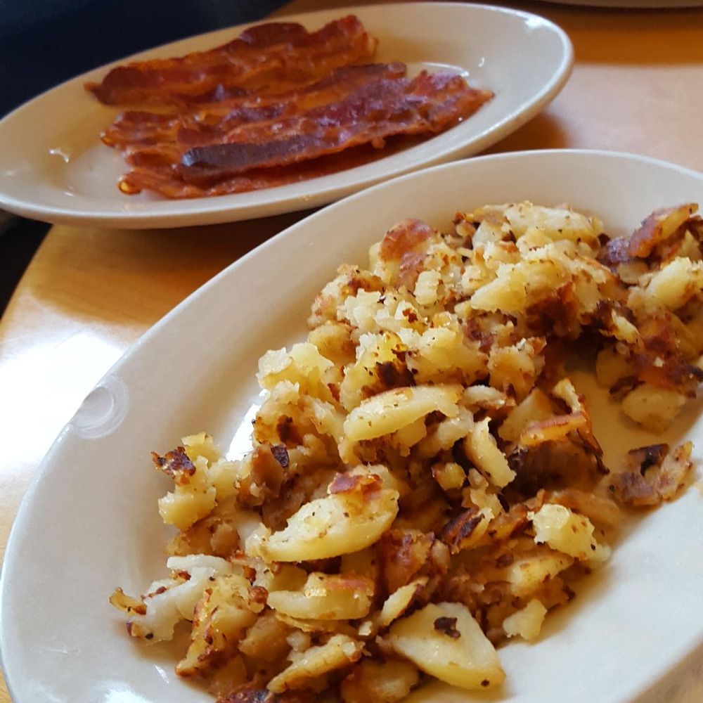 Carver's - Side of home fries and bacon ! Yum! - Diners Near Me - Denville, New Jersey Carver's - Side of home fries and bacon ! Yum! - Diners Near Me - Denville, New Jersey