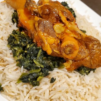 Afghan Kitchen - Lamb Shank Sabzi with spinach - Middle Eastern Near Me - Salt Lake City, Utah
