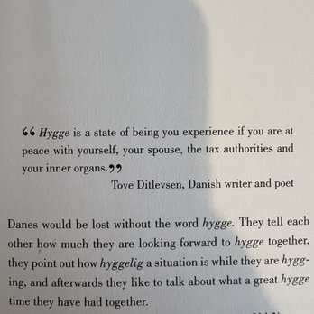 Hygge Coffee - Cute page from one of the books I was reading. - Coffee & Tea Near Me - La Mirada, California