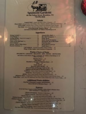 Menu photo 2 L&B Spumoni Gardens Brooklyn, NY Menu photo 2 L&B Spumoni Gardens Brooklyn, NY
