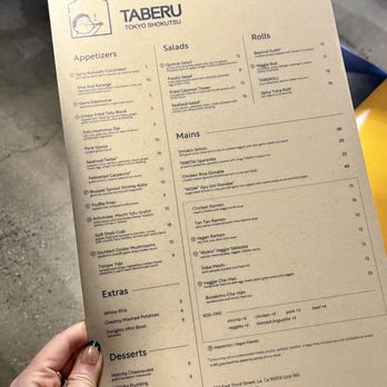 Taberu - Food menu - Ramen Near Me - Los Angeles, California Taberu - Food menu - Ramen Near Me - Los Angeles, California