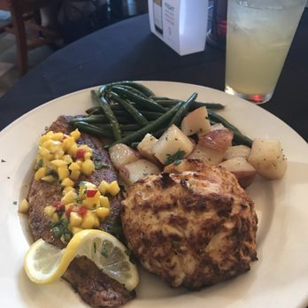 RockSalt Grille - Blackened Red Snapper w/ add on Crab Cake & Pineapple Crush - Seafood Near Me - Westminster, Maryland