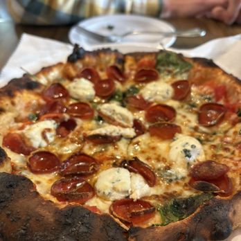Cut Stone Foods - Hot honey pepperoni and ricotta pizza - Italian Near Me