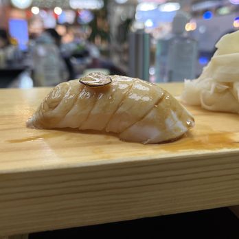 Shokunin - Escolar Sushi with garlic chip and truffle oil  (premium Omakase) - Japanese Near Me - Rancho Cucamonga, California