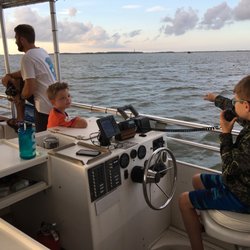 Paradise Cruises - My son got to drive the boat