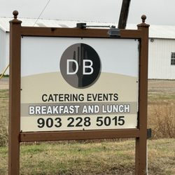 DB Catering Events - This is the sign that is by Highway 289