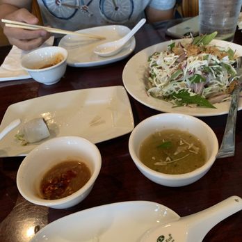 Huynh Restaurant - Goi Vit and Banh Bnh Uot Thit Nuong (forgot to take picture so there was only one piece left lol) - Vietnamese Near Me - Houston, Texas Huynh Restaurant - Goi Vit and Banh Bnh Uot Thit Nuong (forgot to take picture so there was only one piece left lol) - Vietnamese Near Me - Houston, Texas