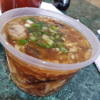 Happy Wok - Hot and sour soup. Beautiful, but not very flavorful. - Chinese Near Me - Waco, Texas Happy Wok - Hot and sour soup. Beautiful, but not very flavorful. - Chinese Near Me - Waco, Texas
