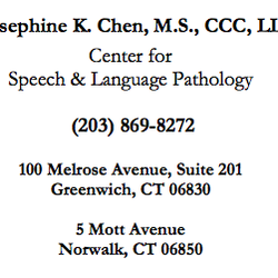 Josephine Chen Center For Speech and Language Pathology