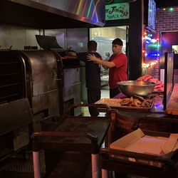 Brother Jimmys BBQ - Meat carving area