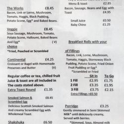 Ravenous Beastie - Menu