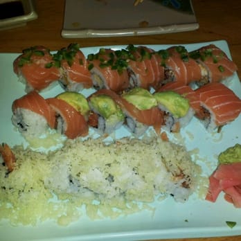 Oishii - Top to bottom, Rickesh roll, golden dragon, crunch maki - Sushi Bars Near Me - Houston, Texas Oishii - Top to bottom, Rickesh roll, golden dragon, crunch maki - Sushi Bars Near Me - Houston, Texas