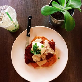 Tout Suite - Suite Southern Benedict; house-made cornbread, fried chicken, homemade cheese sauce, poached egg. SIMPLY AMAZING! - Cafes Near Me - Houston, Texas