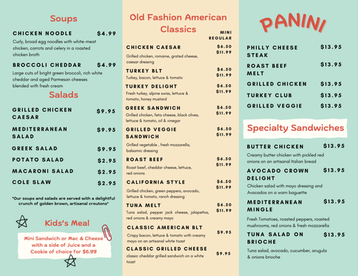 Menu photo 2 The Sandwich Club Bethpage, NY Menu photo 2 The Sandwich Club Bethpage, NY