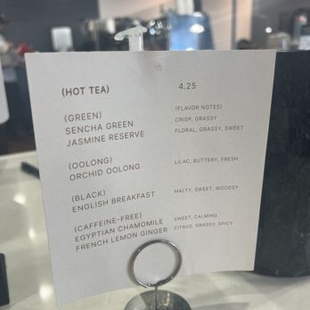 Holos Coffee - menu as of 12/18/24 - Coffee & Tea Near Me - Artesia, California