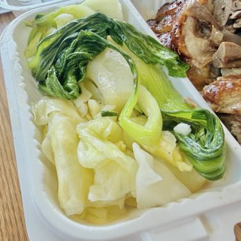 Golden Roast - Roast goose plate with sides of veggies - Cantonese Near Me - West Covina, California Golden Roast - Roast goose plate with sides of veggies - Cantonese Near Me - West Covina, California