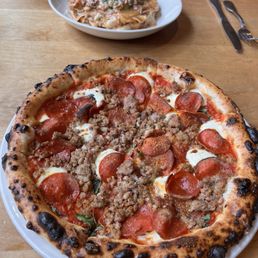 Fennel & Fennel Sausage & Pepperoni Pizza