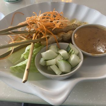 Talay Thai Cuisine - Curry chicken skewers with peanut sauce - Thai Near Me - Miramar Beach, Florida Talay Thai Cuisine - Curry chicken skewers with peanut sauce - Thai Near Me - Miramar Beach, Florida