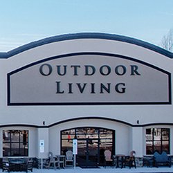 Green Acres Outdoor Living - Store front Outdoor Living doors as seen from the parking lot.