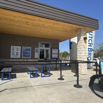 Dutch Bros Coffee - Outdoor ordering window and tables - Juice Bars & Smoothies Near Me - Fresno, California Dutch Bros Coffee - Outdoor ordering window and tables - Juice Bars & Smoothies Near Me - Fresno, California