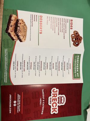 Menu photo 2 JRECK Subs Potsdam, NY Menu photo 2 JRECK Subs Potsdam, NY