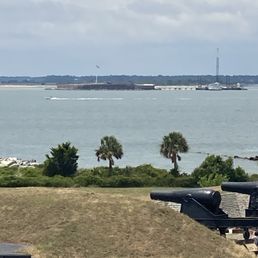 Looking across to Patriots Point. Looking across to Patriots Point.