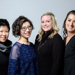 Richmond Hill Village Dental - Dr Leung and the frontdesk team (from Left to right: Cecilia, Dr Leung, Andrea, Shannon)