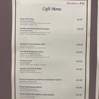 Cliffs View Cafe - Menu - Cafes Near Me - Liscannor, CE Cliffs View Cafe - Menu - Cafes Near Me - Liscannor, CE