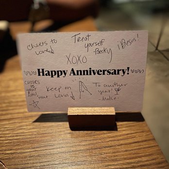 Hestia - Such a thoughtful anniversary card! - New American Near Me - Austin, Texas Hestia - Such a thoughtful anniversary card! - New American Near Me - Austin, Texas