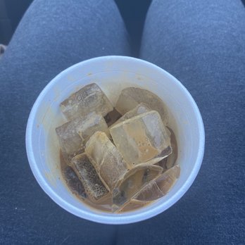 Pho Palace - Vietnamese Coffee half filled - Vietnamese Near Me - Arlington, Texas