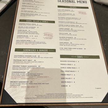 Serrano Vista Cafe - New seasonal menu at the Vista - Cafes Near Me - S Highland, California