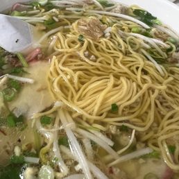 Bbq pork with egg noodles soup Bbq pork with egg noodles soup