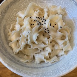 Half a portion of the handcut noodle. They were considerate enough to put it in two bowls for my husband and I. Half a portion of the handcut noodle. They were considerate enough to put it in two bowls for my husband and I.