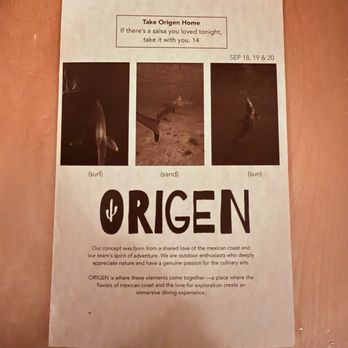 Origen - Menu - New Mexican Cuisine Near Me - San Diego, California Origen - Menu - New Mexican Cuisine Near Me - San Diego, California