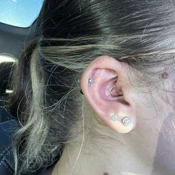 Black Orchid Tattoo Collective - Daith piercing by Britt - Tattoo Near Me - Lancaster, California
