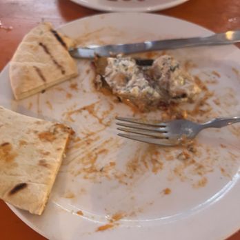 Krause's Cafe - forgot to take a pic of the Chicken Kebob plate topped w/yogurt dill sauce, grilled veggies & hummus. "Fantabulous!!!!" - German Near Me - New Braunfels, Texas