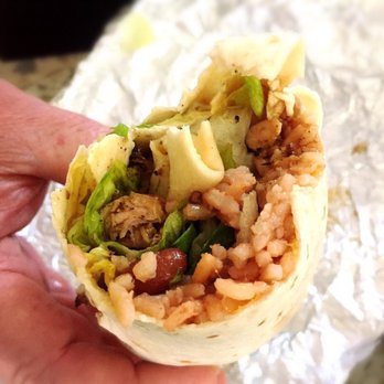 Cafe Connection - Inside the jerk chicken burrito - Cafes Near Me - Sacramento, California