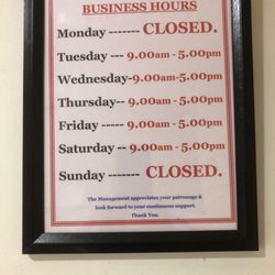 Botany Barber - My business hours