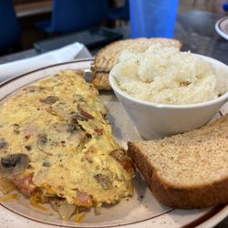 Meat lovers omelette