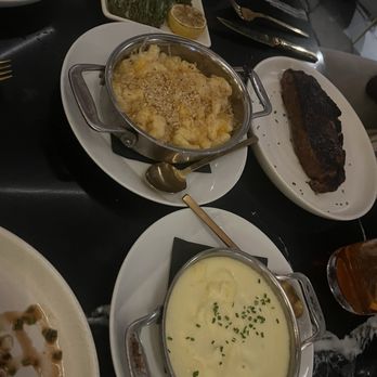 Bungalow Downtown Dining - Mac & Cheese, Mascarpone Mashed Potato, Asparagus - Steakhouses Near Me - Houston, Texas Bungalow Downtown Dining - Mac & Cheese, Mascarpone Mashed Potato, Asparagus - Steakhouses Near Me - Houston, Texas