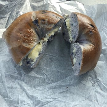 Chatham Bagels - Blueberry bagel with butter. - Bagels Near Me - Chatham, New Jersey Chatham Bagels - Blueberry bagel with butter. - Bagels Near Me - Chatham, New Jersey