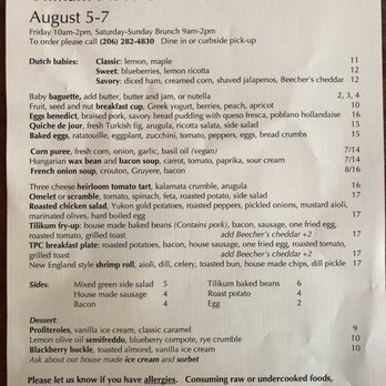Tilikum Place Cafe - Menu - New American Near Me - Seattle, Washington