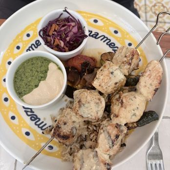 Mama Mezze - Chicken skewer - Mediterranean Near Me - New York, New York