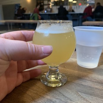 Finback Brewery - $2 mini tasting size of Telephone lines. - Breweries Near Me - Ridgewood, New York