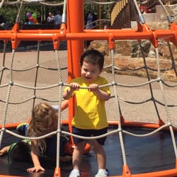 My son and his friends in the spinning orange ride :)