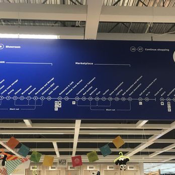 IKEA - Whoever designed this straight line map that looks like a subway was a moron. There's no sense of direction in this place. - Furniture Stores Near Me - Cordova, Tennessee