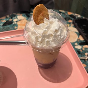 Sampaguita - ube banana milk float - Ice Cream & Frozen Yogurt Near Me - Orlando, Florida